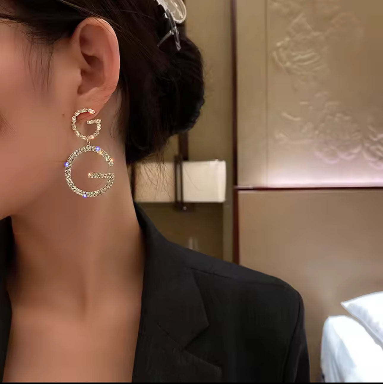 Letter G earrings