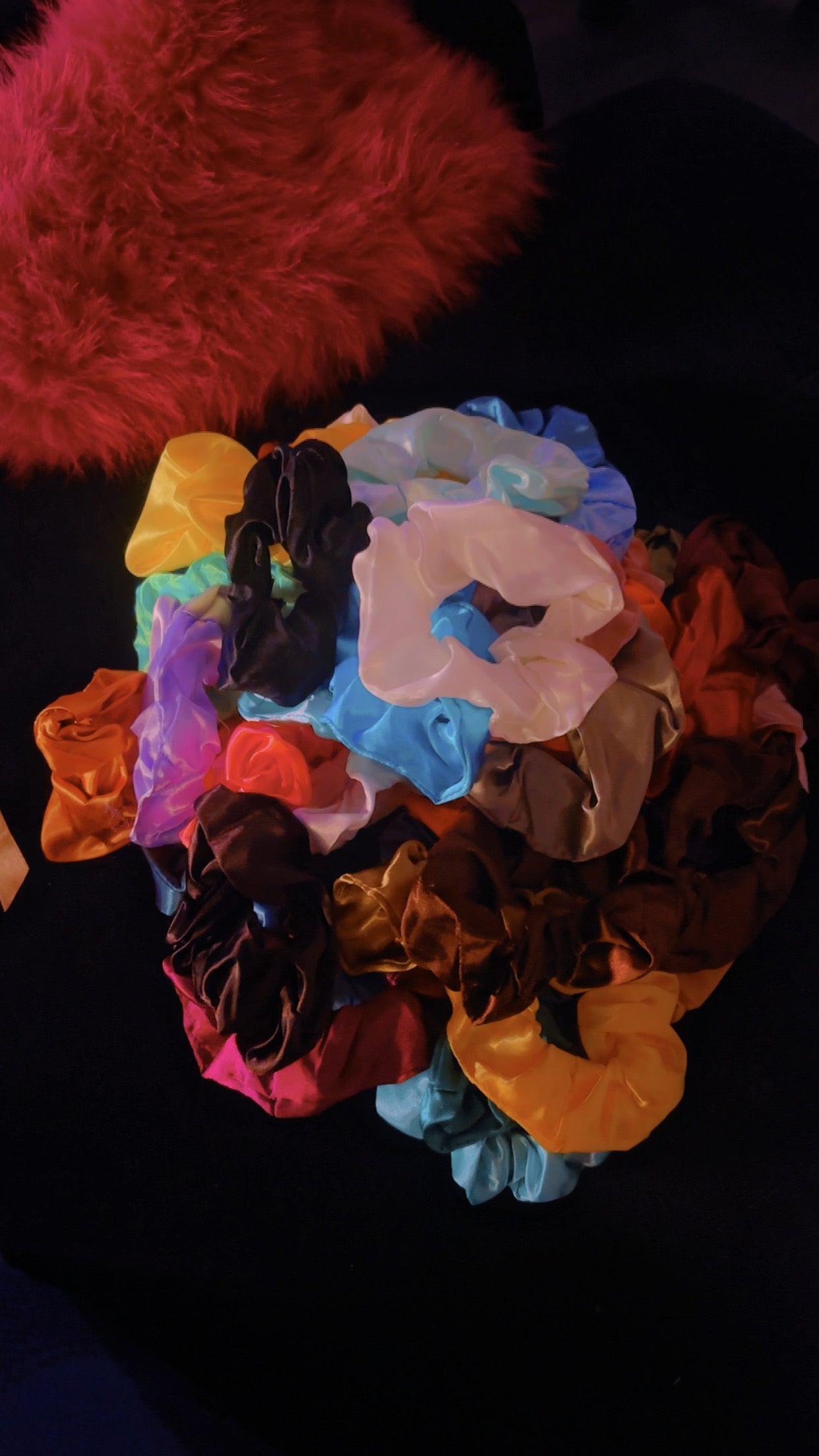 1 pair mixed colors bow hair ties
